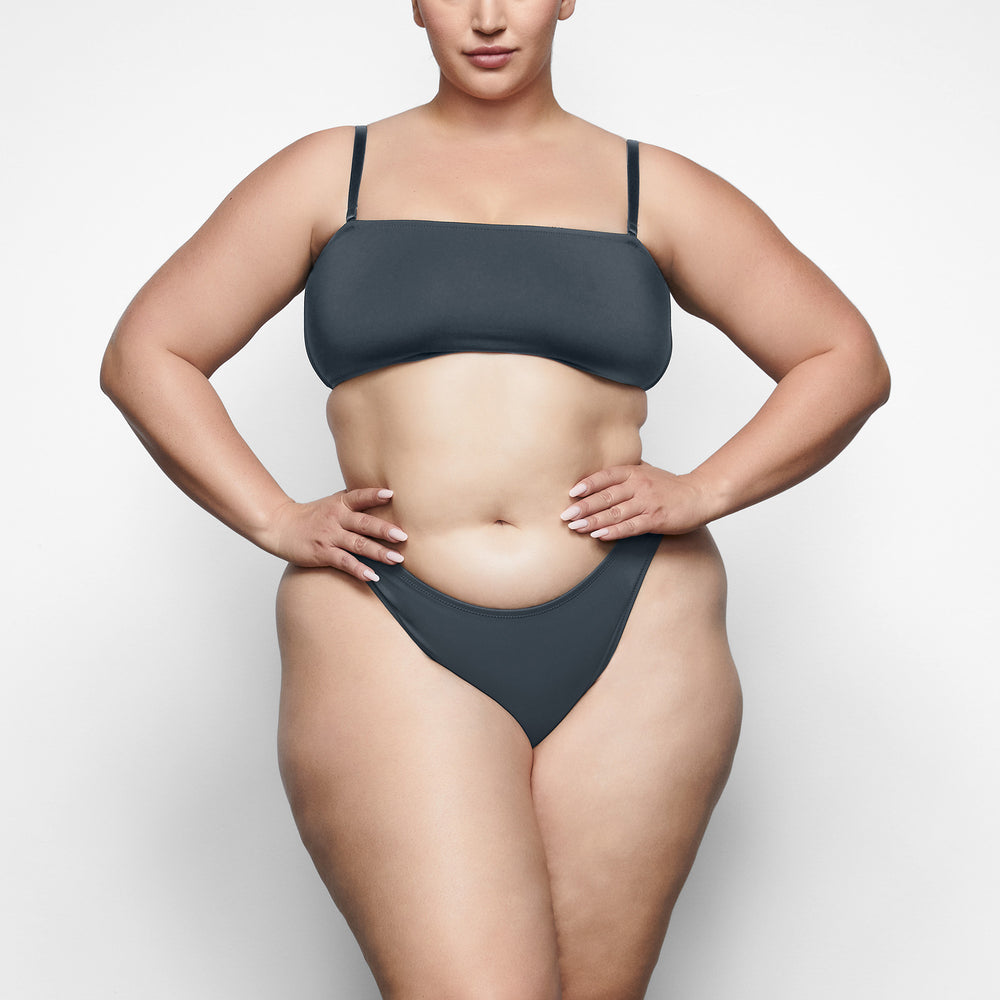 Skims SHAPING SWIM BANDEAU BIKINI TOP Two Pieces Tmavo Siva | TODV-45087