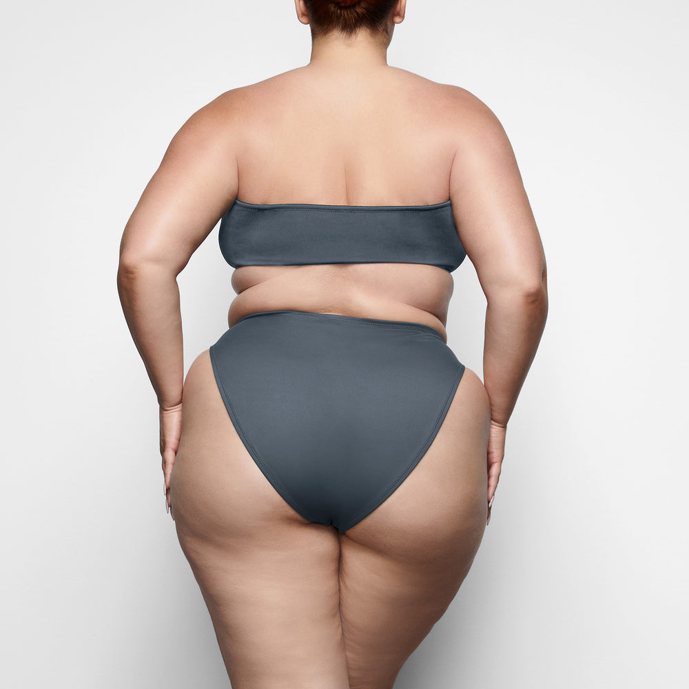 Skims SHAPING SWIM DIPPED BIKINI BOTTOM Two Pieces Tmavo Siva | IUWY-85294