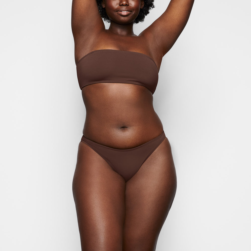 Skims SHAPING SWIM DIPPED BIKINI BOTTOM Two Pieces Čokoláda | JTRG-03678