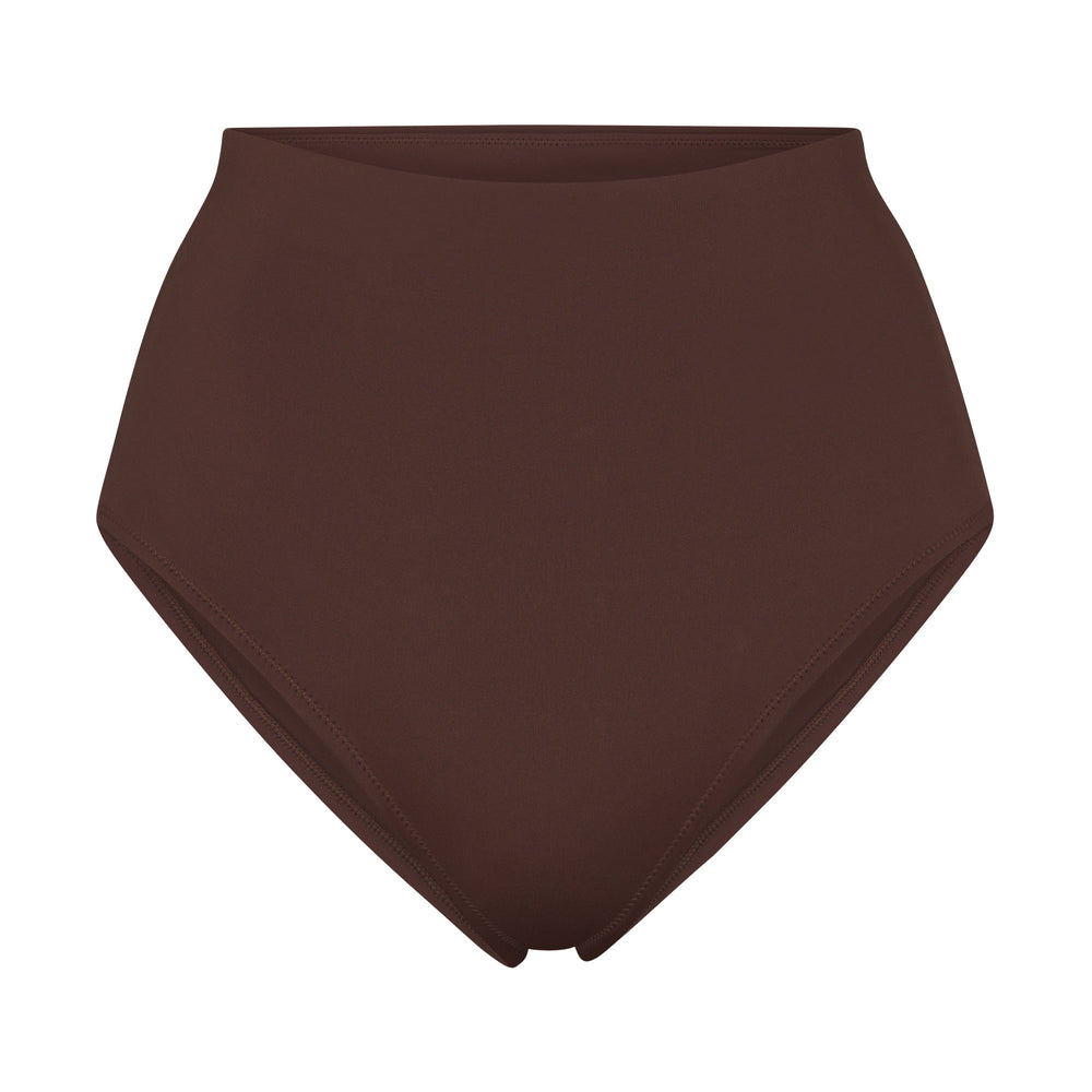 Skims SHAPING SWIM HIGH WAIST BIKINI BOTTOM Two Pieces Čokoláda | JOFQ-43729