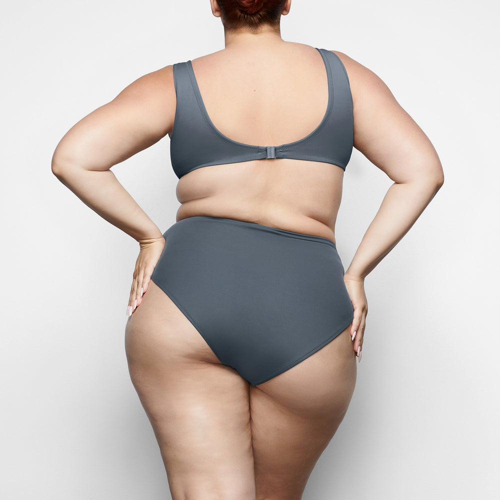 Skims SHAPING SWIM UNLINED UNDERWIRE BIKINI TOP Two Pieces Tmavo Siva | EHTR-40678