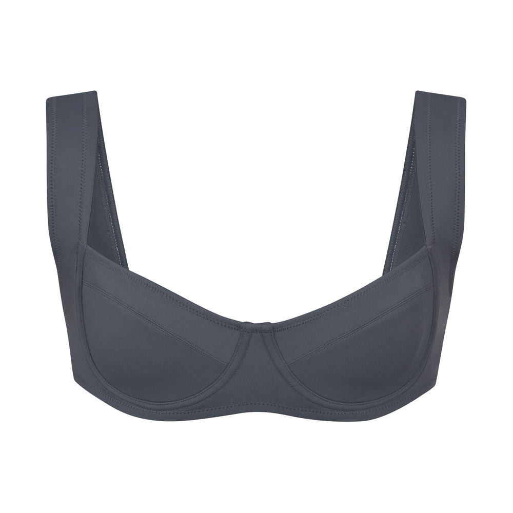 Skims SHAPING SWIM UNLINED UNDERWIRE BIKINI TOP Two Pieces Tmavo Siva | EHTR-40678