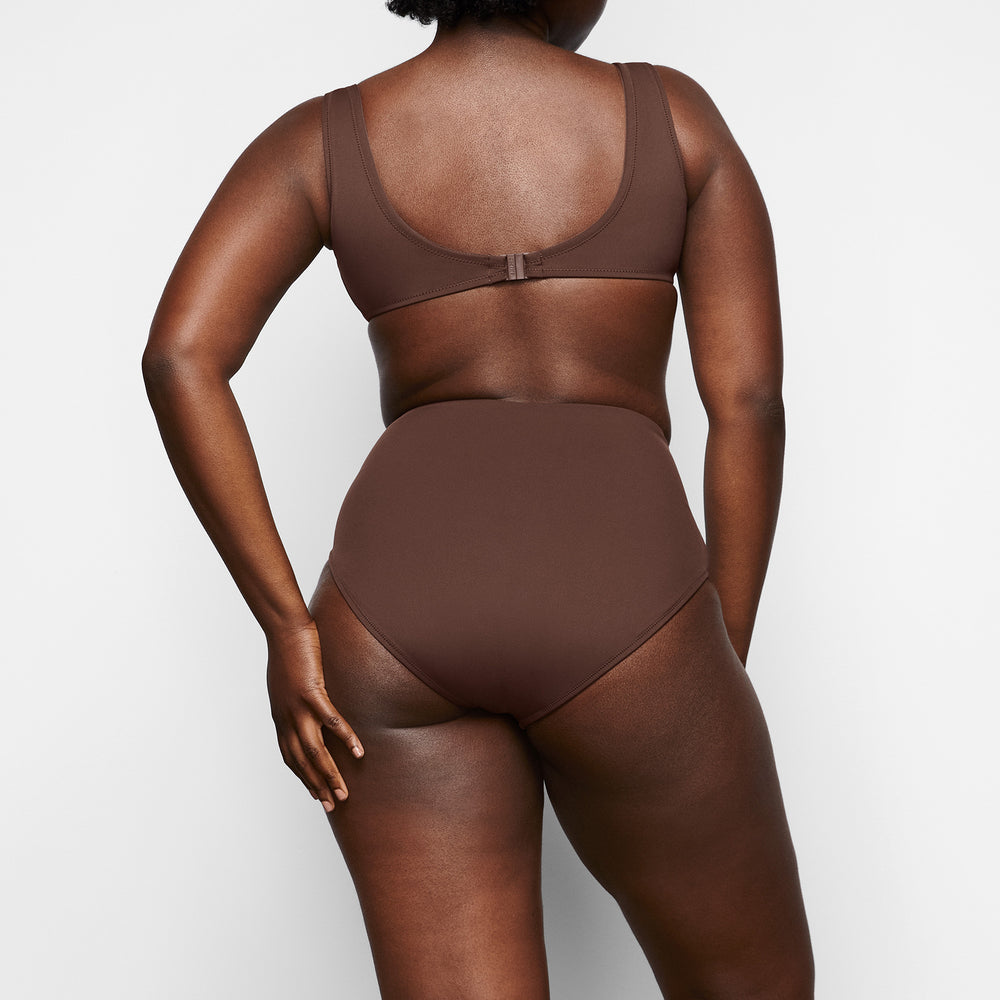 Skims SHAPING SWIM UNLINED UNDERWIRE BIKINI TOP Two Pieces Čokoláda | KRIH-96041