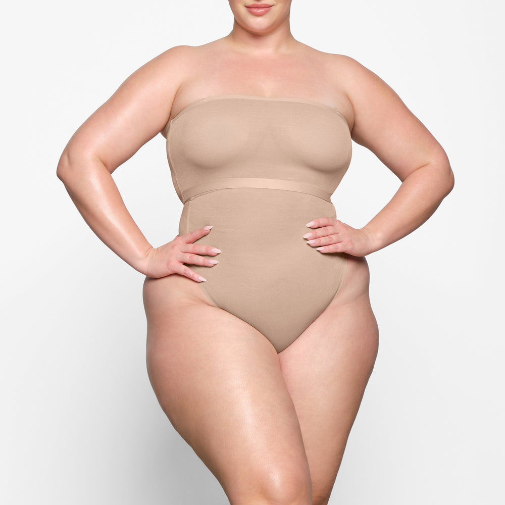 Skims SHEER SCULPT Bandeau Podprsenky Béžové | CZVU-58103