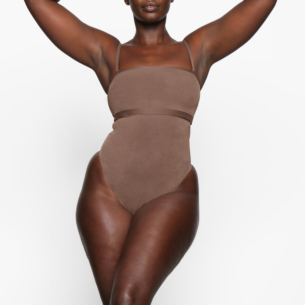 Skims SHEER SCULPT Bandeau Podprsenky Hnede | BOPM-23601