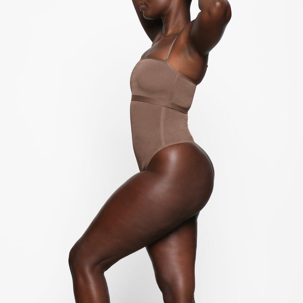 Skims SHEER SCULPT Bandeau Podprsenky Hnede | BOPM-23601