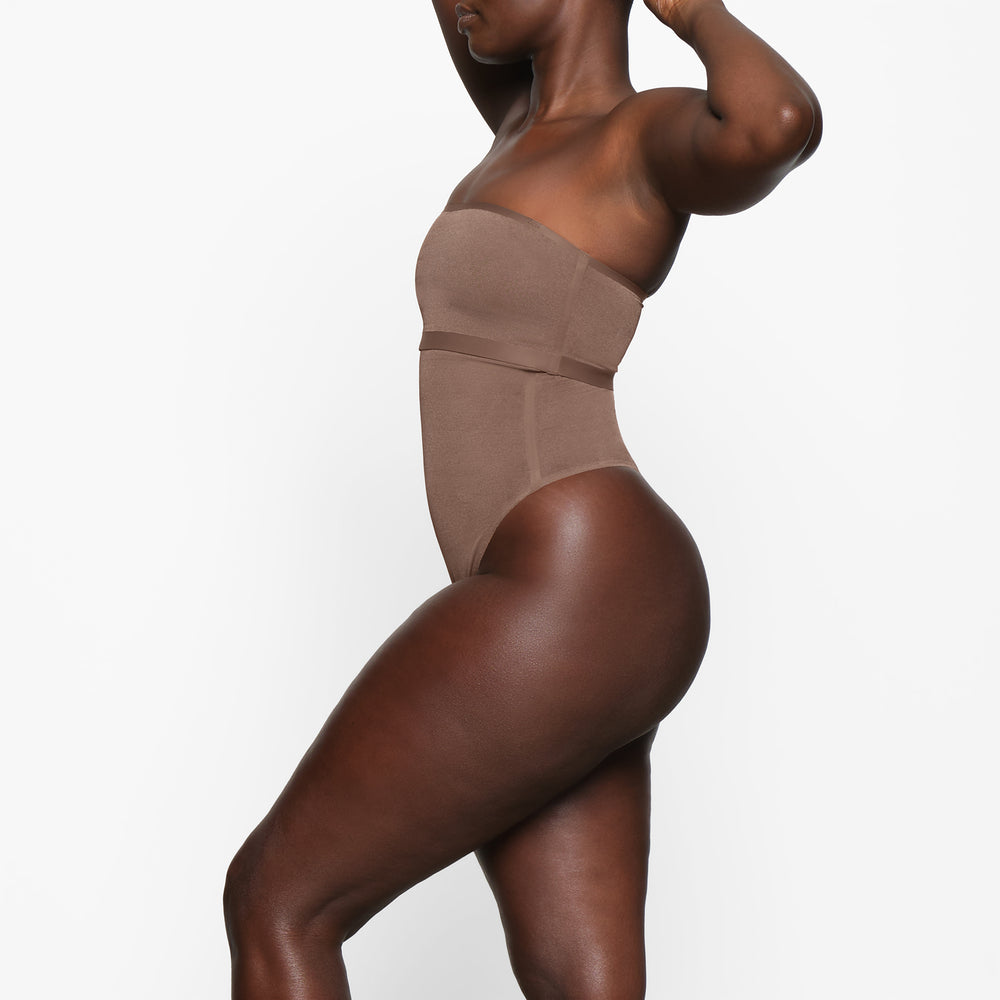 Skims SHEER SCULPT Bandeau Podprsenky Hnede | BOPM-23601