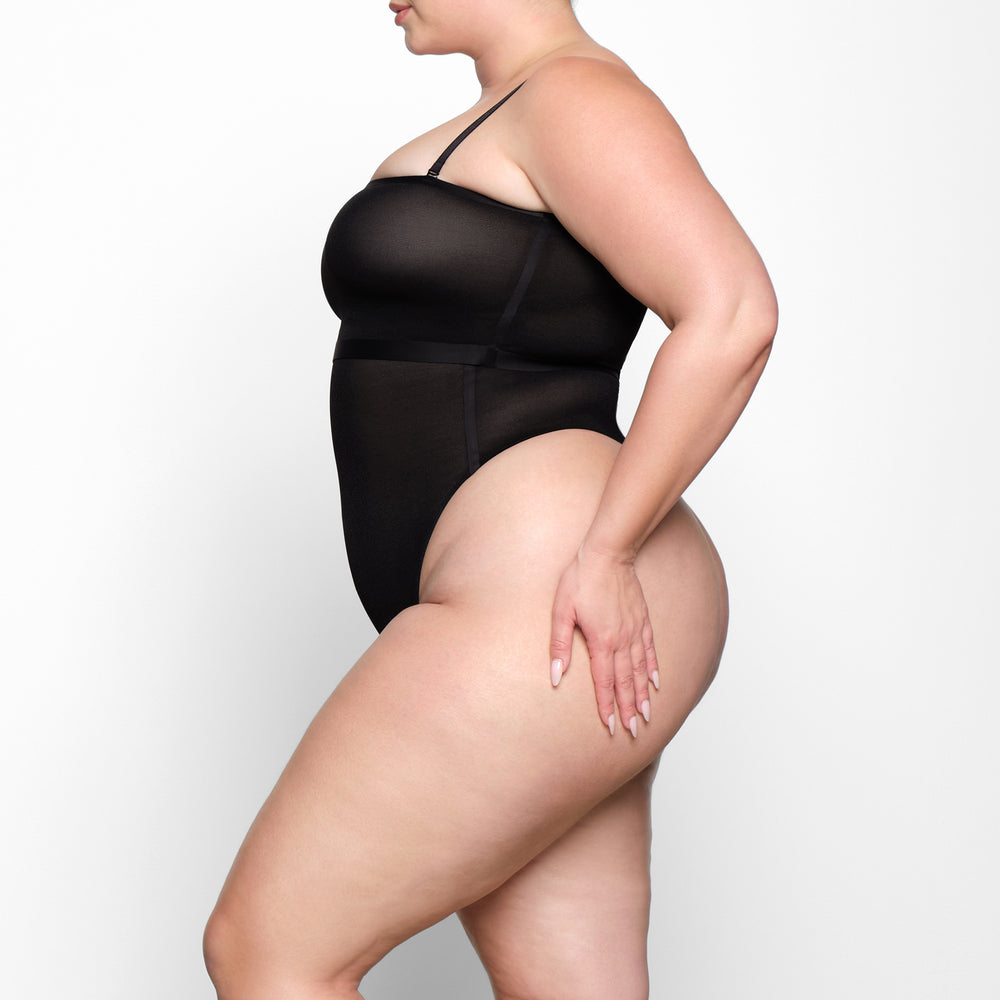 Skims SHEER SCULPT Bandeau Podprsenky Čierne | ZCQL-61428