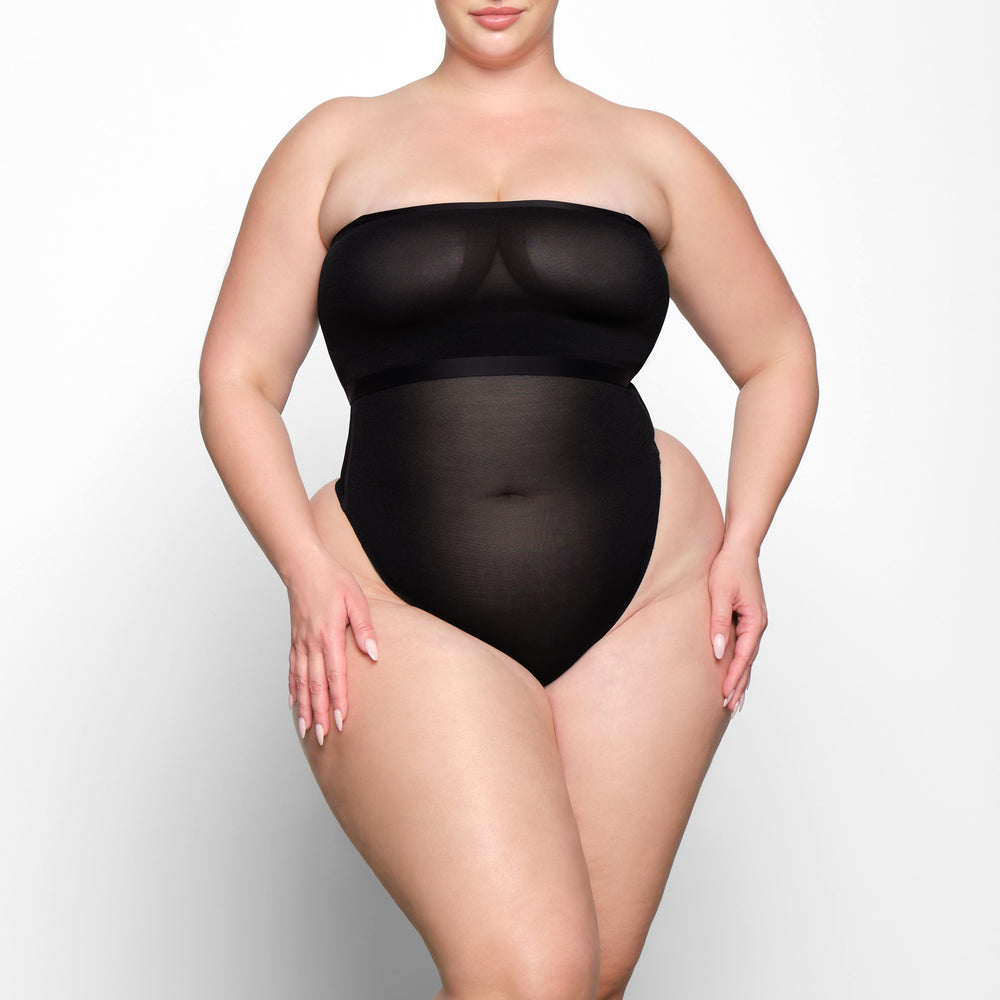 Skims SHEER SCULPT Bandeau Podprsenky Čierne | ZCQL-61428