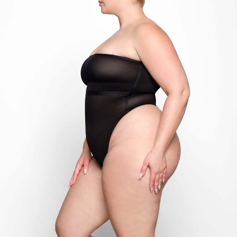 Skims SHEER SCULPT Bandeau Podprsenky Čierne | ZCQL-61428