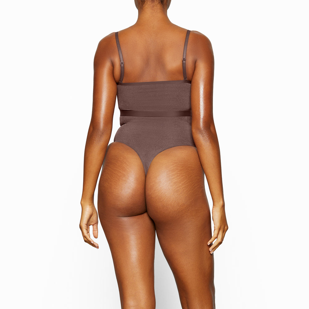 Skims SHEER SCULPT Bandeau Podprsenky Čokoláda | DJAX-46538