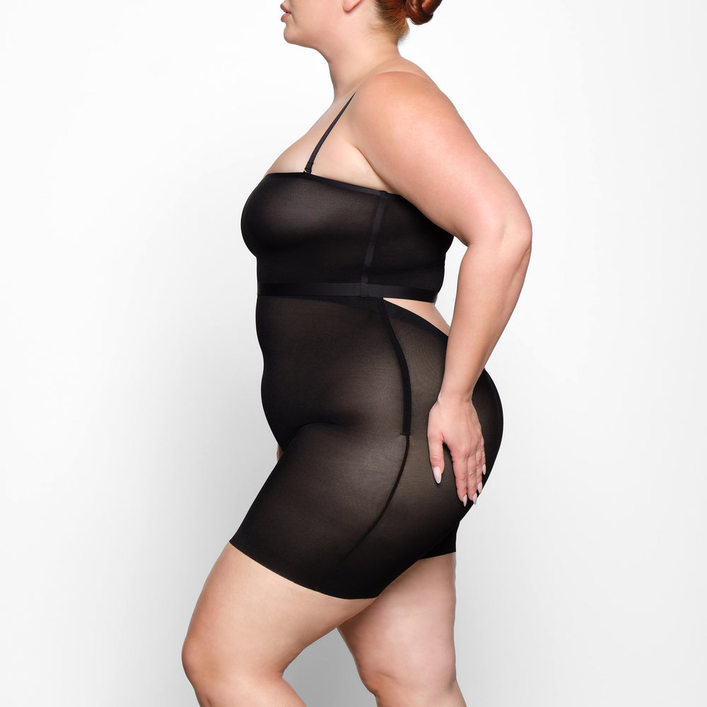 Skims SHEER SCULPT LOW BACK Kratasy Čierne | VPJI-56401