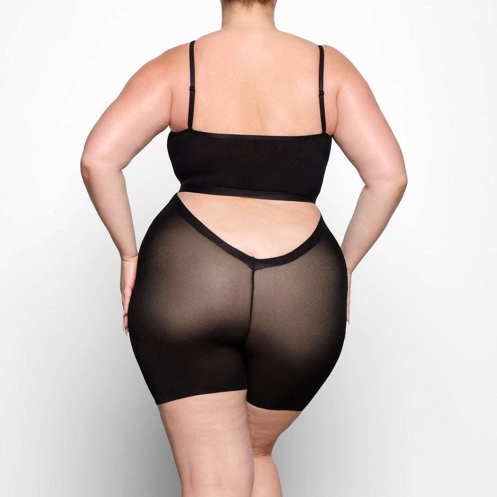 Skims SHEER SCULPT LOW BACK Kratasy Čierne | VPJI-56401