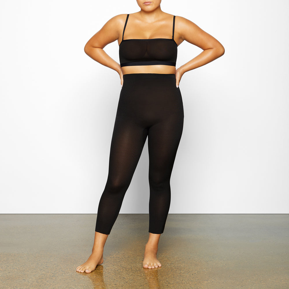 Skims SHEER SCULPT LOW BACK Leginy Čierne | EVQM-70263
