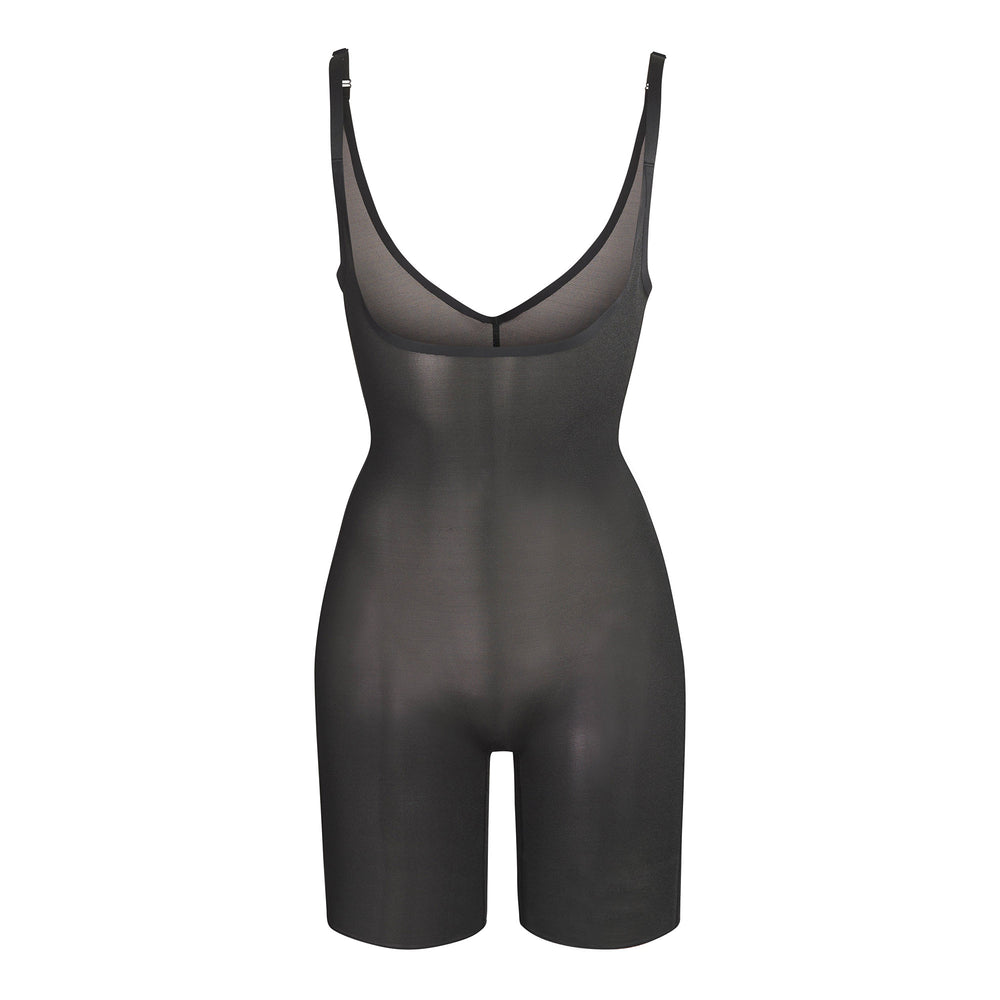 Skims SHEER SCULPT OPEN BUST Bodysuit Čierne | SPJY-37028