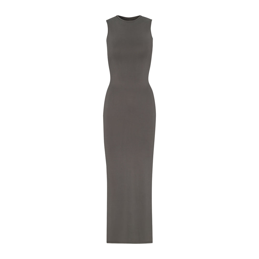 Skims SMOOTH LOUNGE CREW NECK SLEEVELESS Dress Tmavo Siva | ABCK-40753