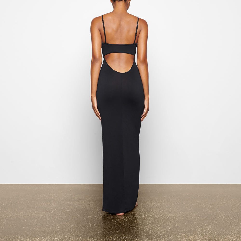 Skims SMOOTH LOUNGE LOW BACK CAMI Dress Čierne | PSEN-48953