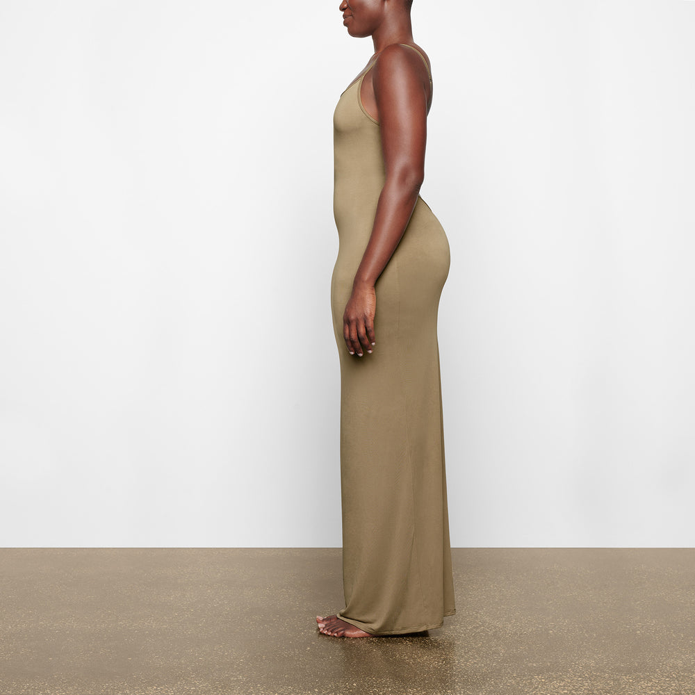 Skims SMOOTH LOUNGE LOW BACK CAMI Dress Hnedožltý | WOPU-96582