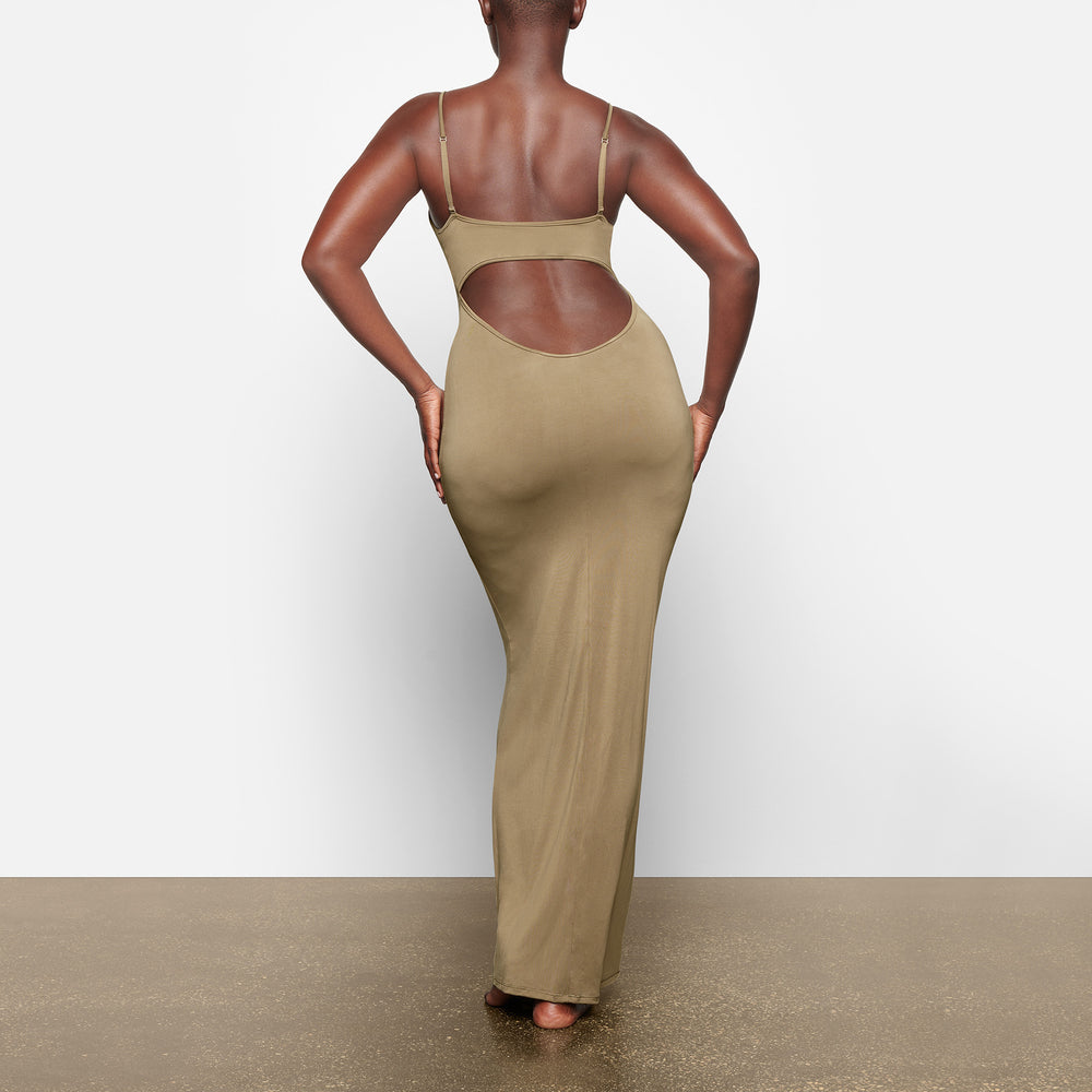 Skims SMOOTH LOUNGE LOW BACK CAMI Dress Hnedožltý | WOPU-96582