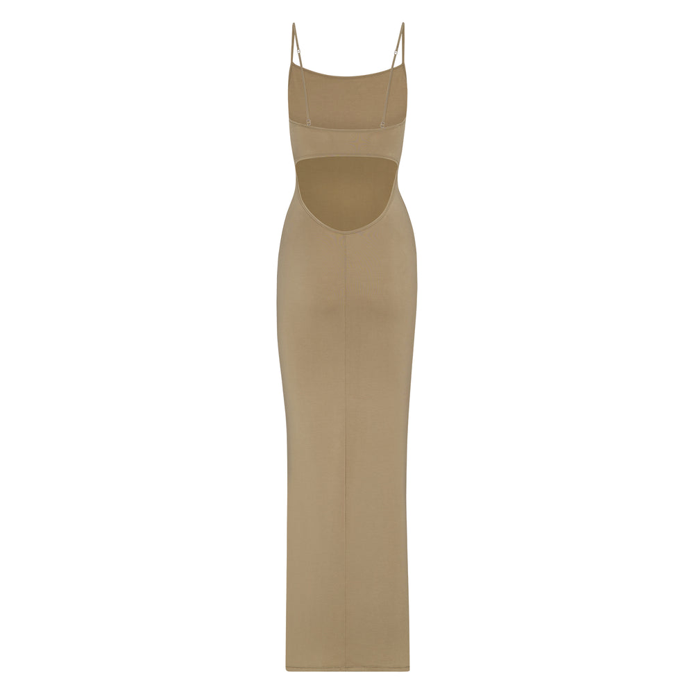 Skims SMOOTH LOUNGE LOW BACK CAMI Dress Hnedožltý | WOPU-96582