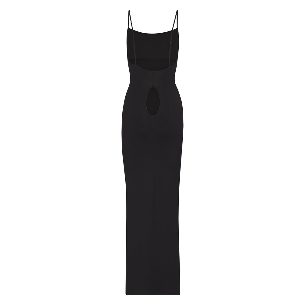 Skims SMOOTH LOUNGE LOW BACK KEYHOLE Dress Čierne | WATR-81364