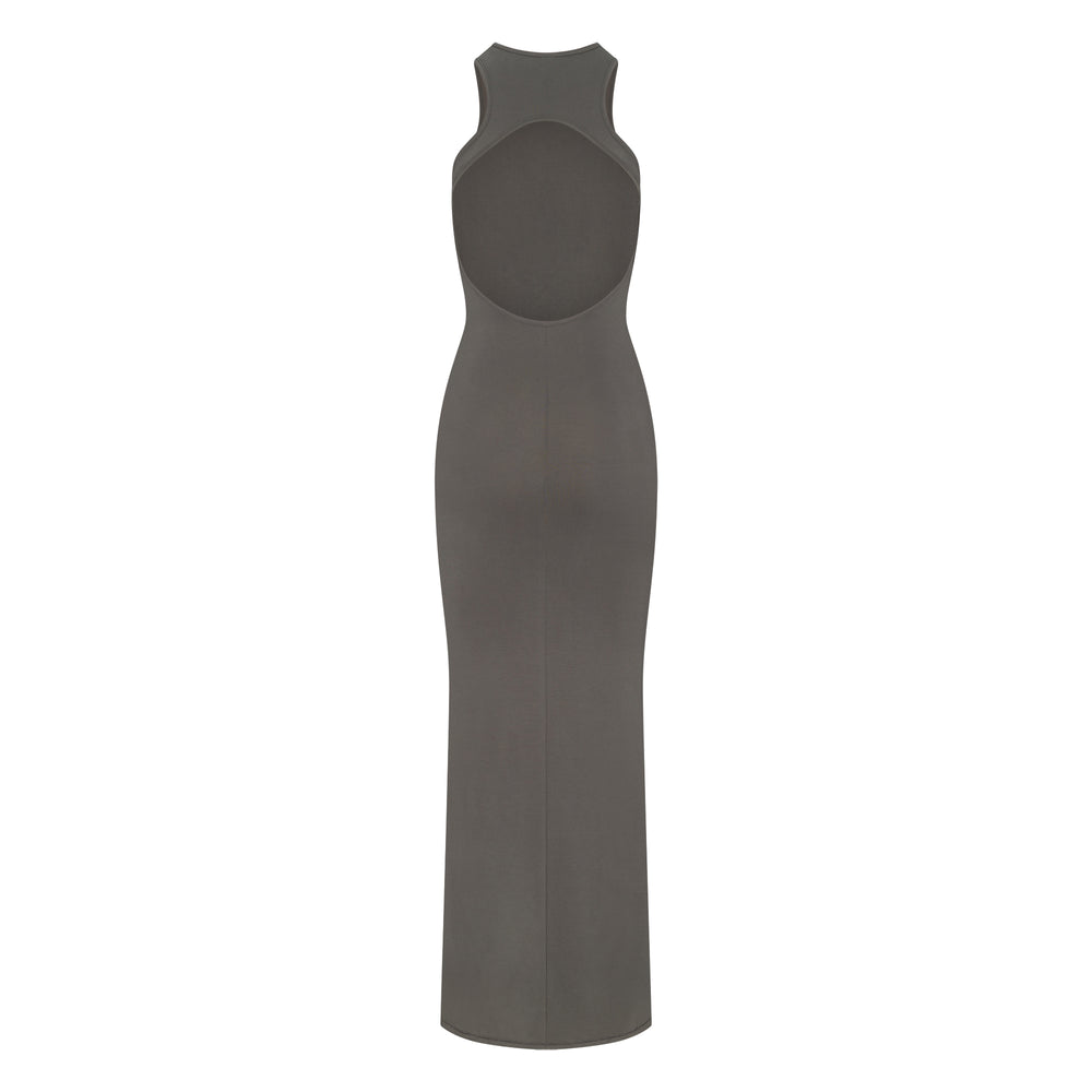 Skims SMOOTH LOUNGE OPEN RACERBACK Dress Tmavo Siva | CJYR-15462