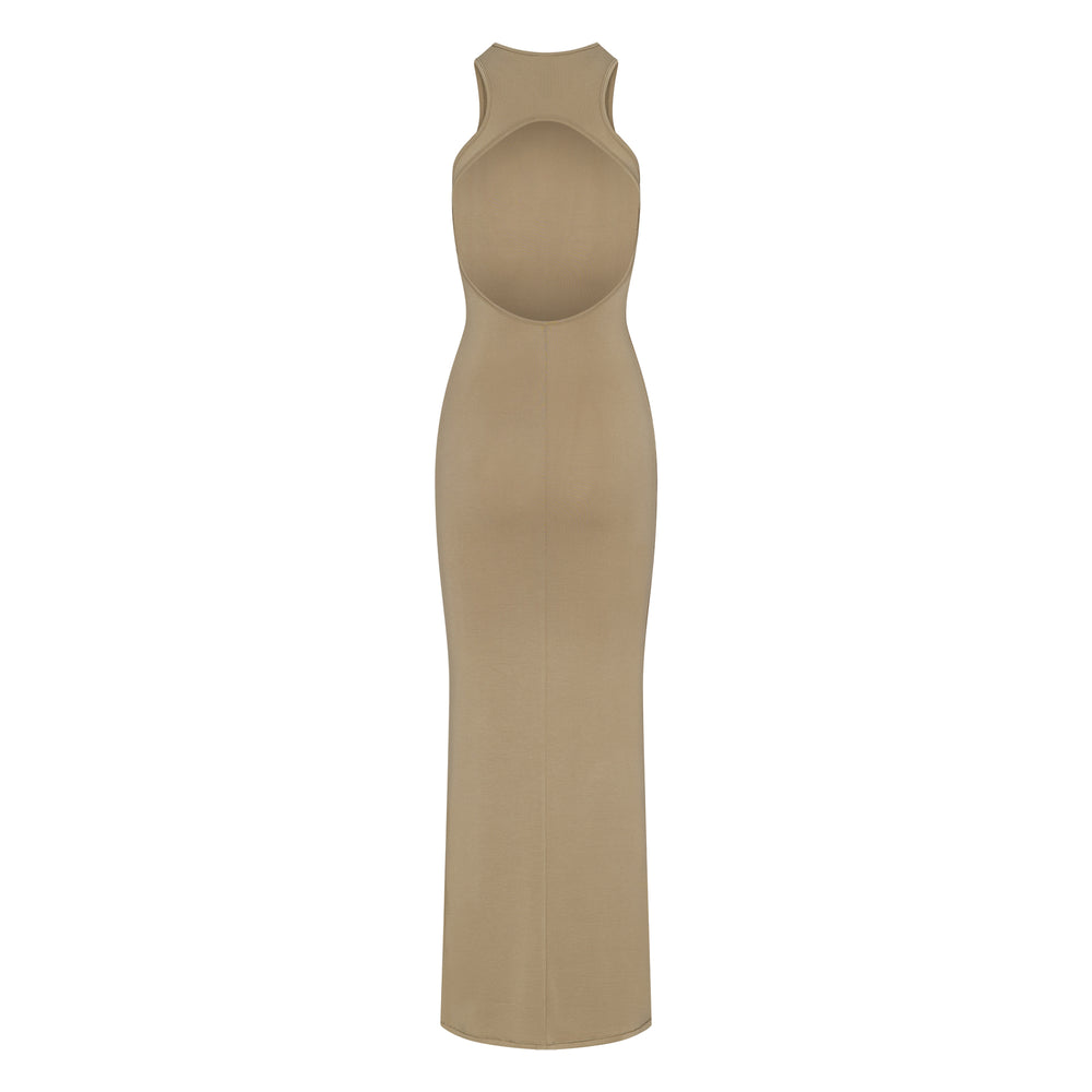 Skims SMOOTH LOUNGE OPEN RACERBACK Dress Hnedožltý | ESCU-51498