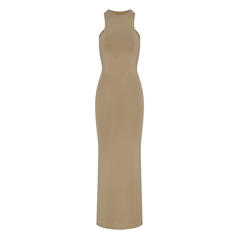 Skims SMOOTH LOUNGE OPEN RACERBACK Dress Hnedožltý | ESCU-51498