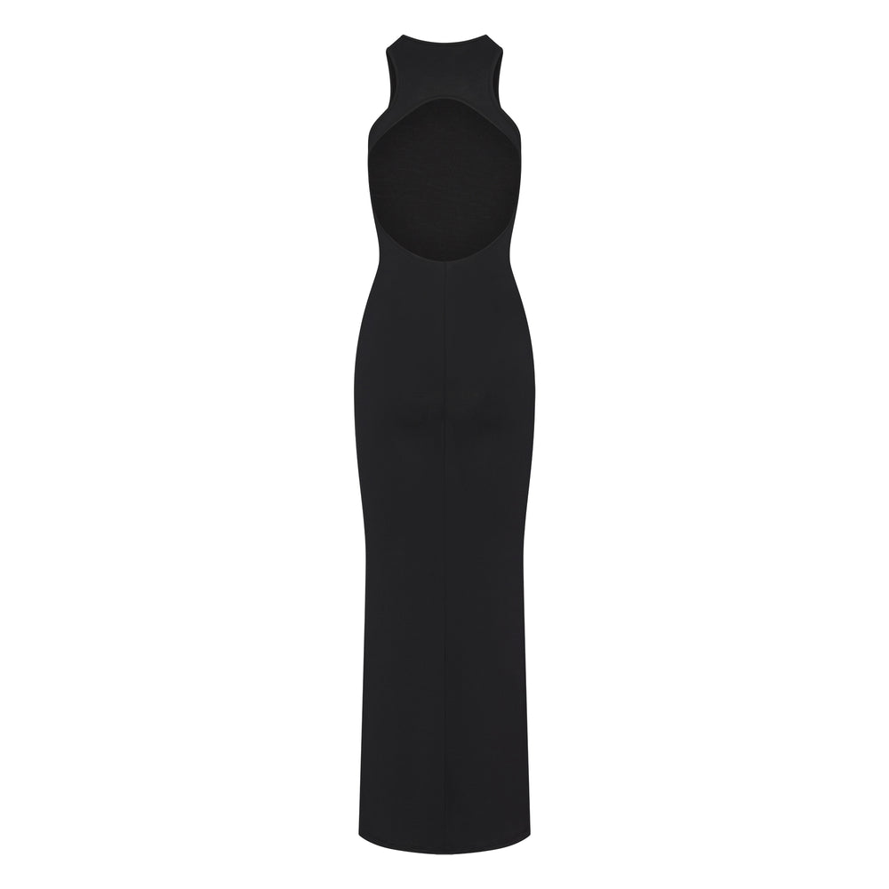 Skims SMOOTH LOUNGE OPEN RACERBACK Dress Čierne | SJKD-10623