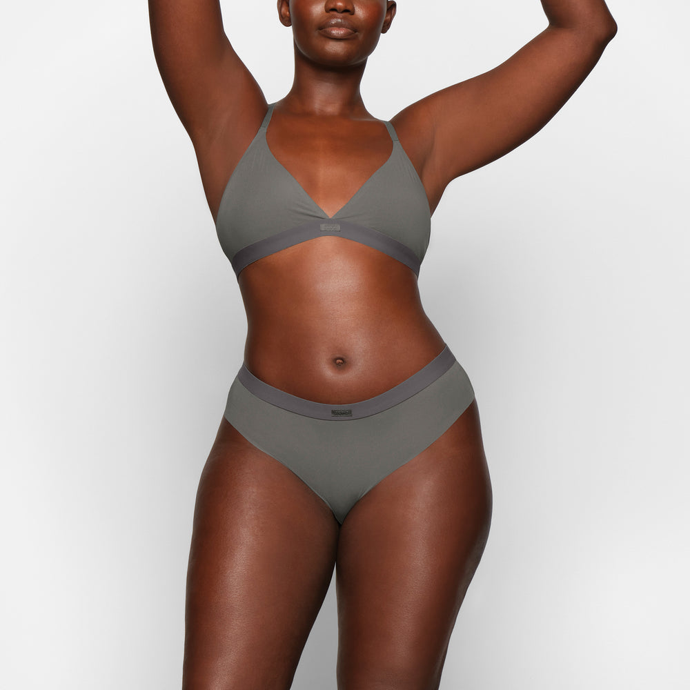 Skims SMOOTH RIB Bikini Tmavo Siva | WBUA-94186
