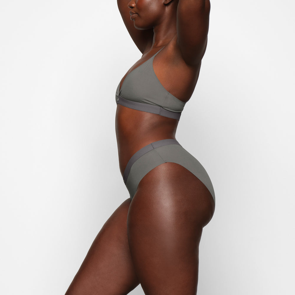 Skims SMOOTH RIB Bikini Tmavo Siva | WBUA-94186