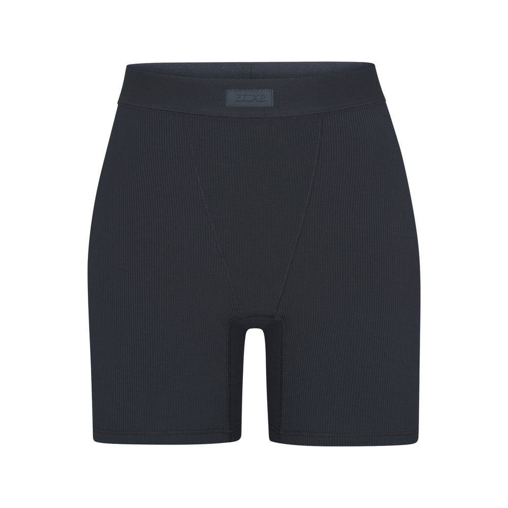 Skims SOFT LOUNGE Boxer Shorts Tmavo Siva | RATX-40569