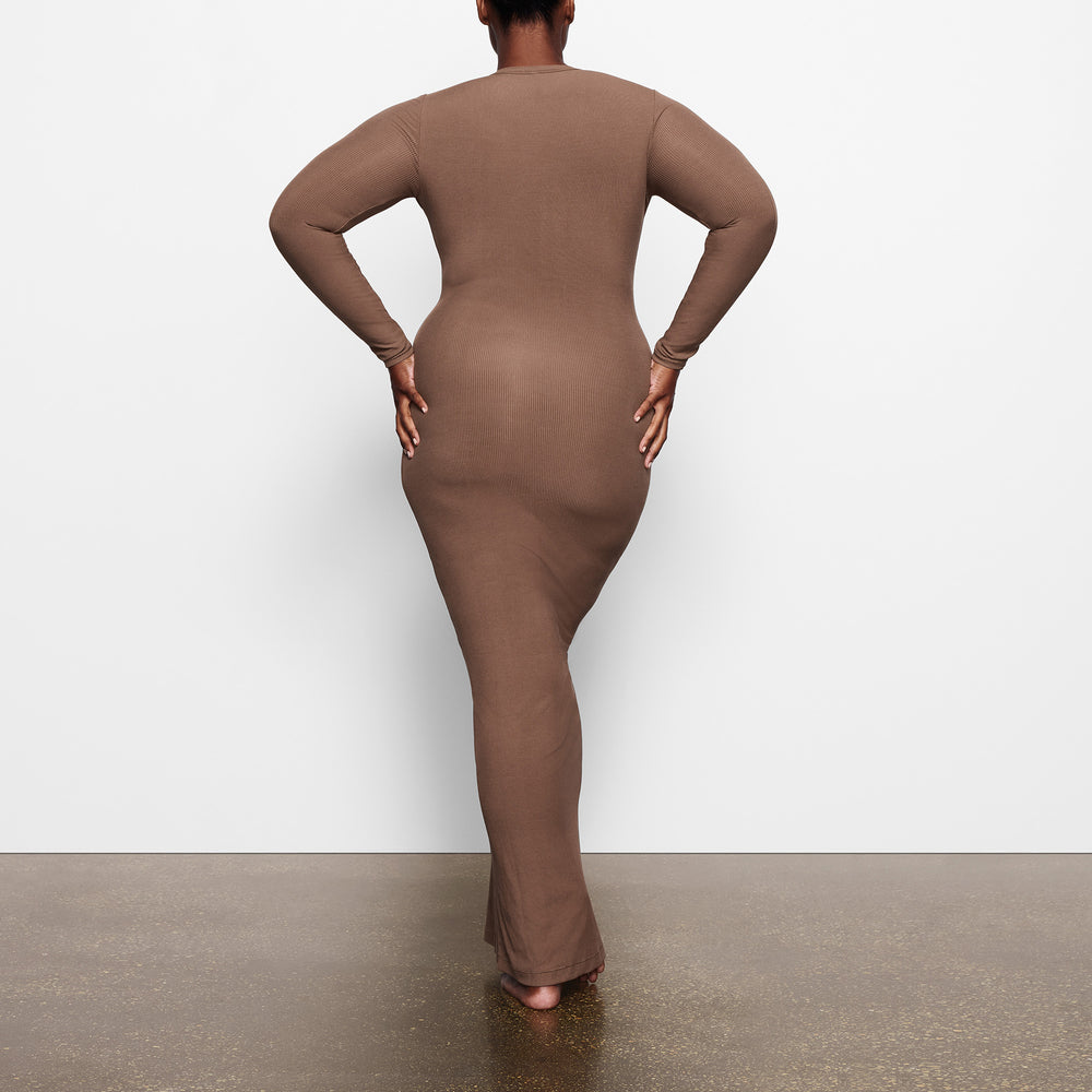 Skims SOFT LOUNGE CREW NECK LONG Dress Marhule | MGNP-19742
