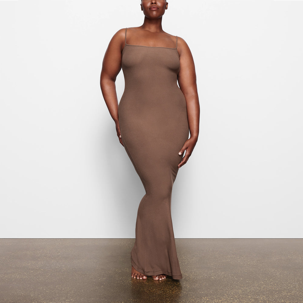 Skims SOFT LOUNGE LONG SLIP Dress Marhule | TSOE-93206
