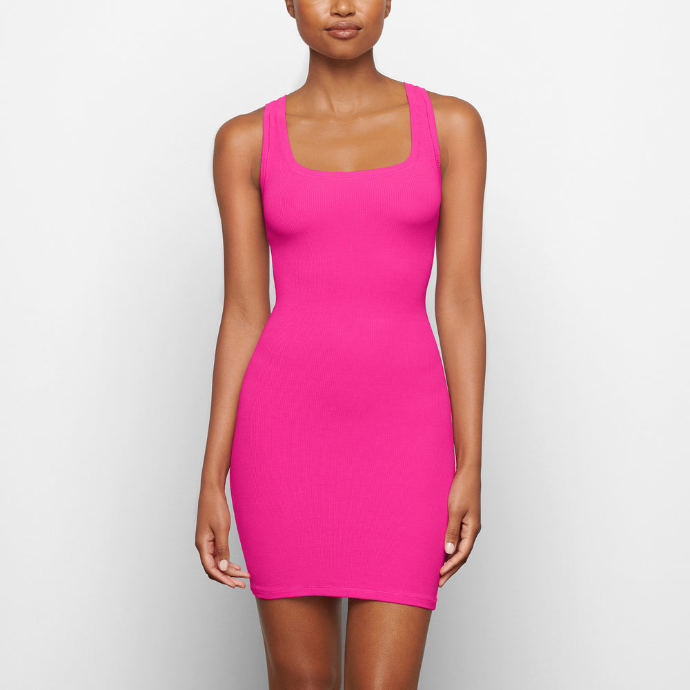 Skims SOFT LOUNGE MINI Dress Ruzove | OJLV-67824