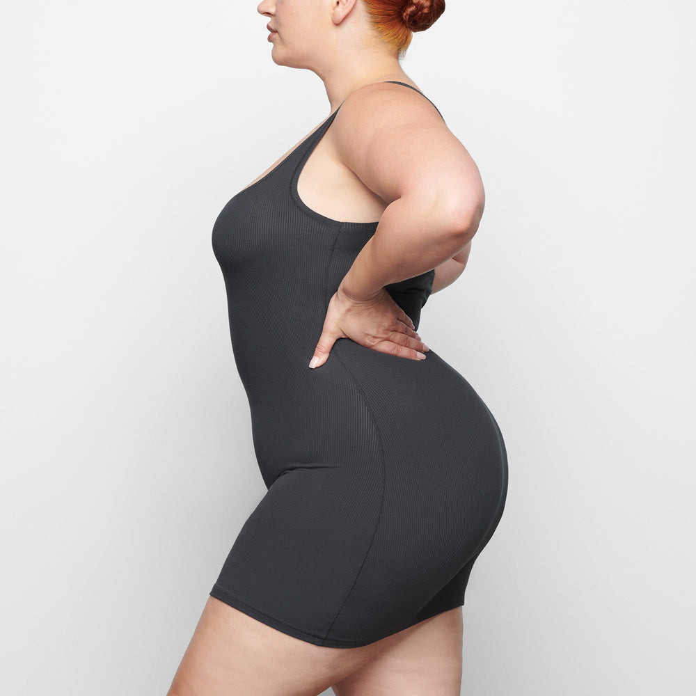 Skims SOFT LOUNGE MINI Dress Tmavo Siva | RDZE-70359
