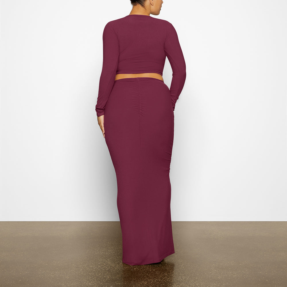 Skims SOFT LOUNGE RUCHED LONG Sukna Nachový | VAGE-03251