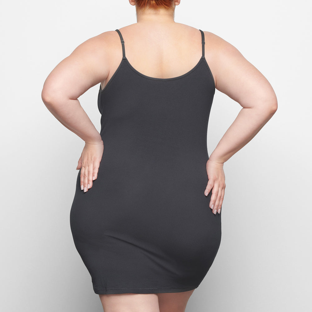 Skims SOFT LOUNGE SLIP Dress Tmavo Siva | ZTOA-46139