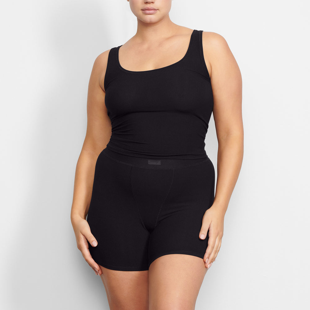 Skims SOFT LOUNGE Tank Čierne | QWDR-84623