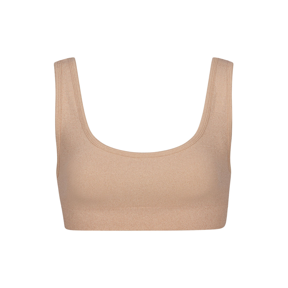 Skims SOFT SMOOTHING SHINE SCOOP NECK Bralette Béžové | EZLN-73624