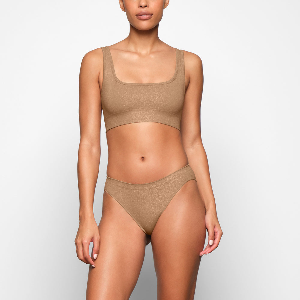 Skims SOFT SMOOTHING SHINE SCOOP NECK Bralette Marhule | FDRE-72358