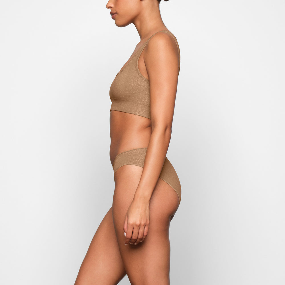 Skims SOFT SMOOTHING SHINE SCOOP NECK Bralette Marhule | FDRE-72358