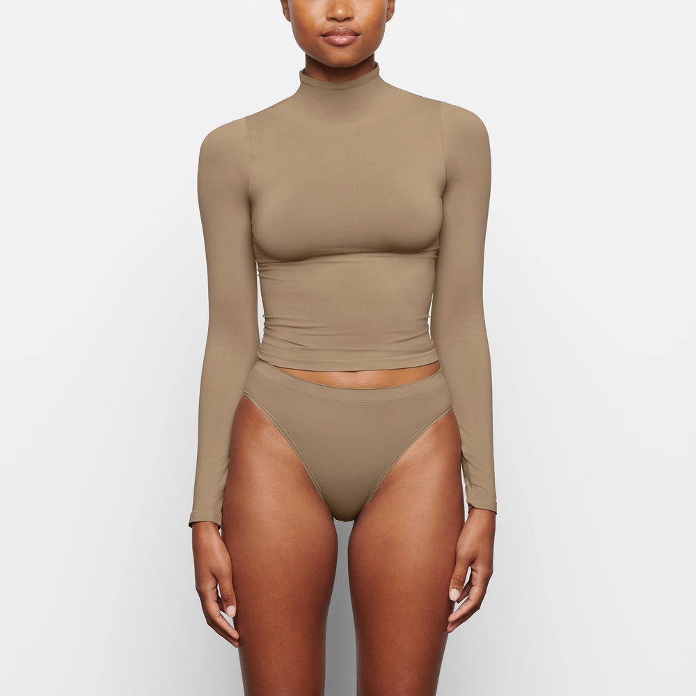Skims SOFT SMOOTHING TURTLENECK TOP T-shirt Marhule | COPA-12856