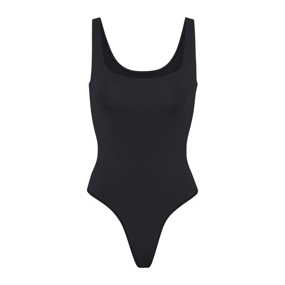 Skims SOFT SMOOTHING Thong Bodysuit Čierne | IMBT-73621