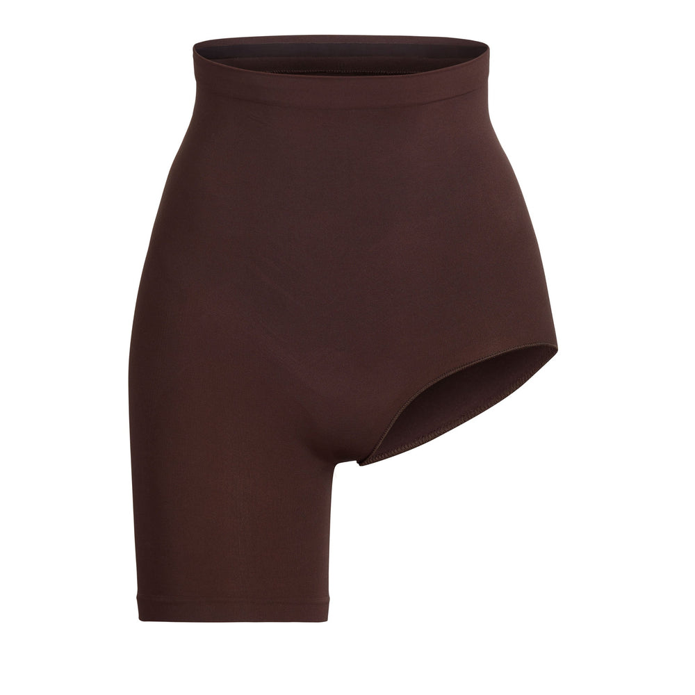 Skims SOLUTION SHORT #1 One Leg Shapewear Čokoláda | LNVX-47602