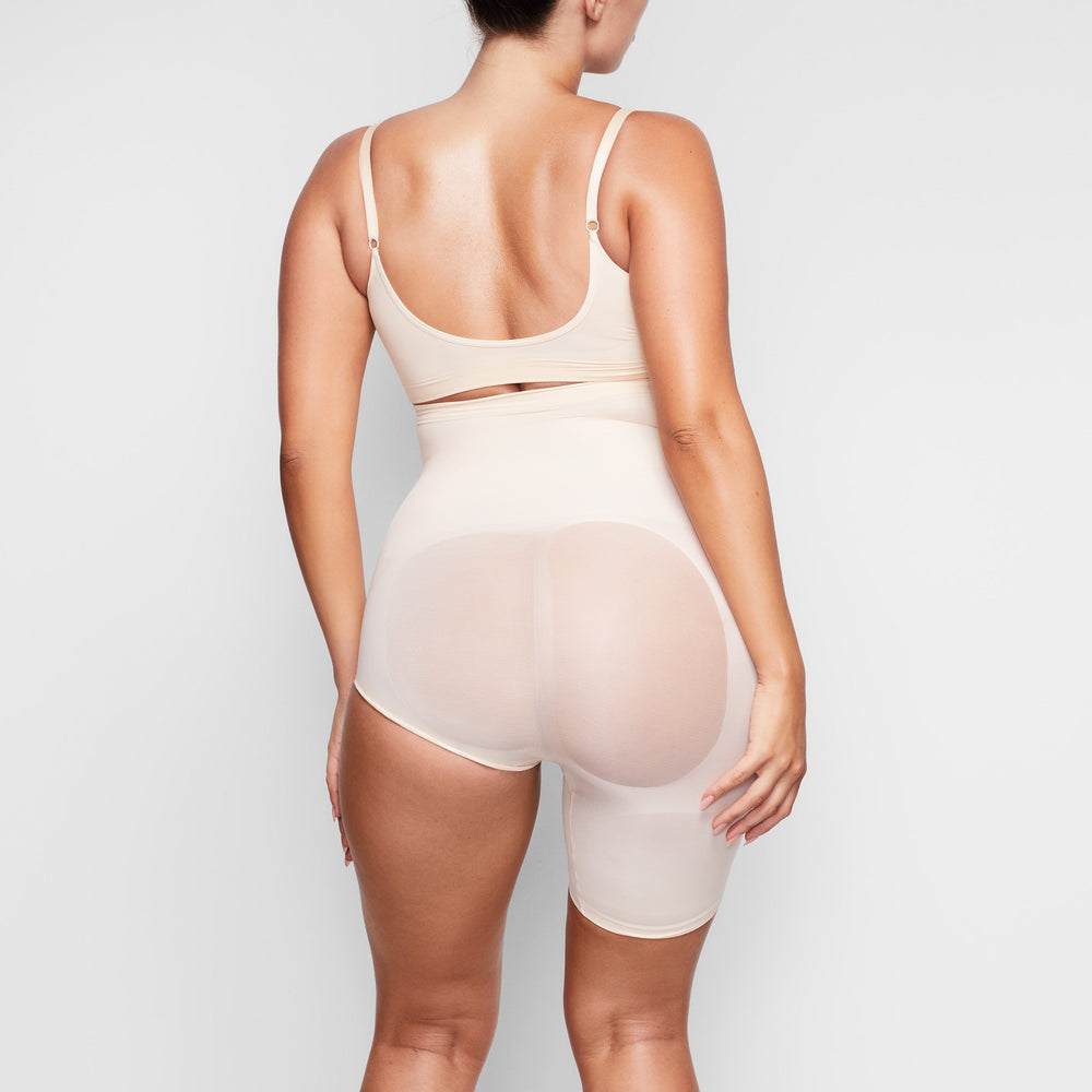 Skims SOLUTION SHORT #1 One Leg Shapewear Hnede | YCJU-64381