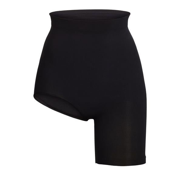 Skims SOLUTION SHORT #2 One Leg Shapewear Čierne | FAEO-24560