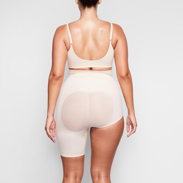 Skims SOLUTION SHORT #2 One Leg Shapewear Hnede | LAYF-85301