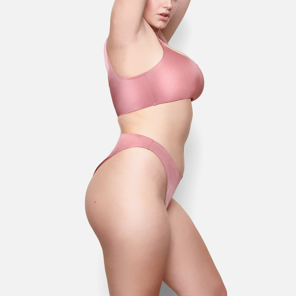 Skims STRETCH SATIN Bikini Ruzove | TXGQ-34796