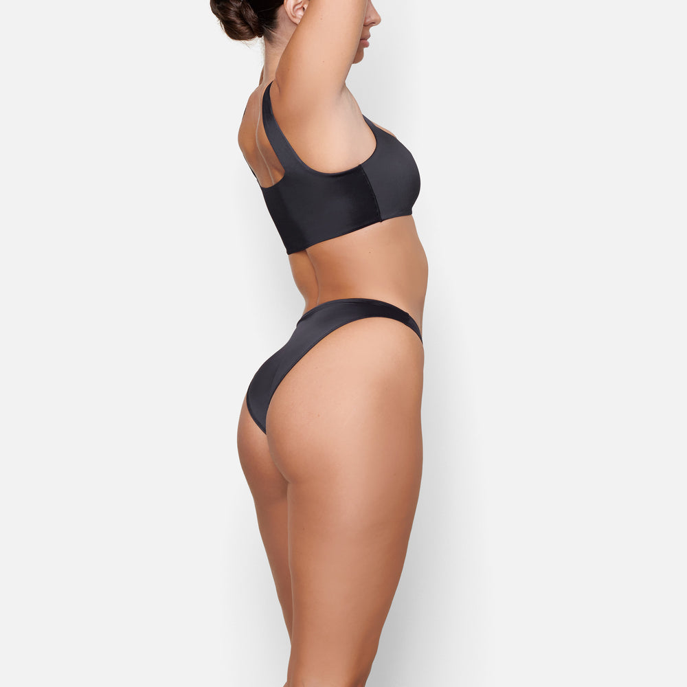 Skims STRETCH SATIN Bikini Čierne | NWOV-49730
